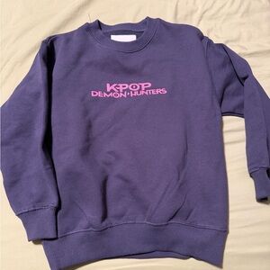 Girls Zara k pop demon hunters sweatshirt
